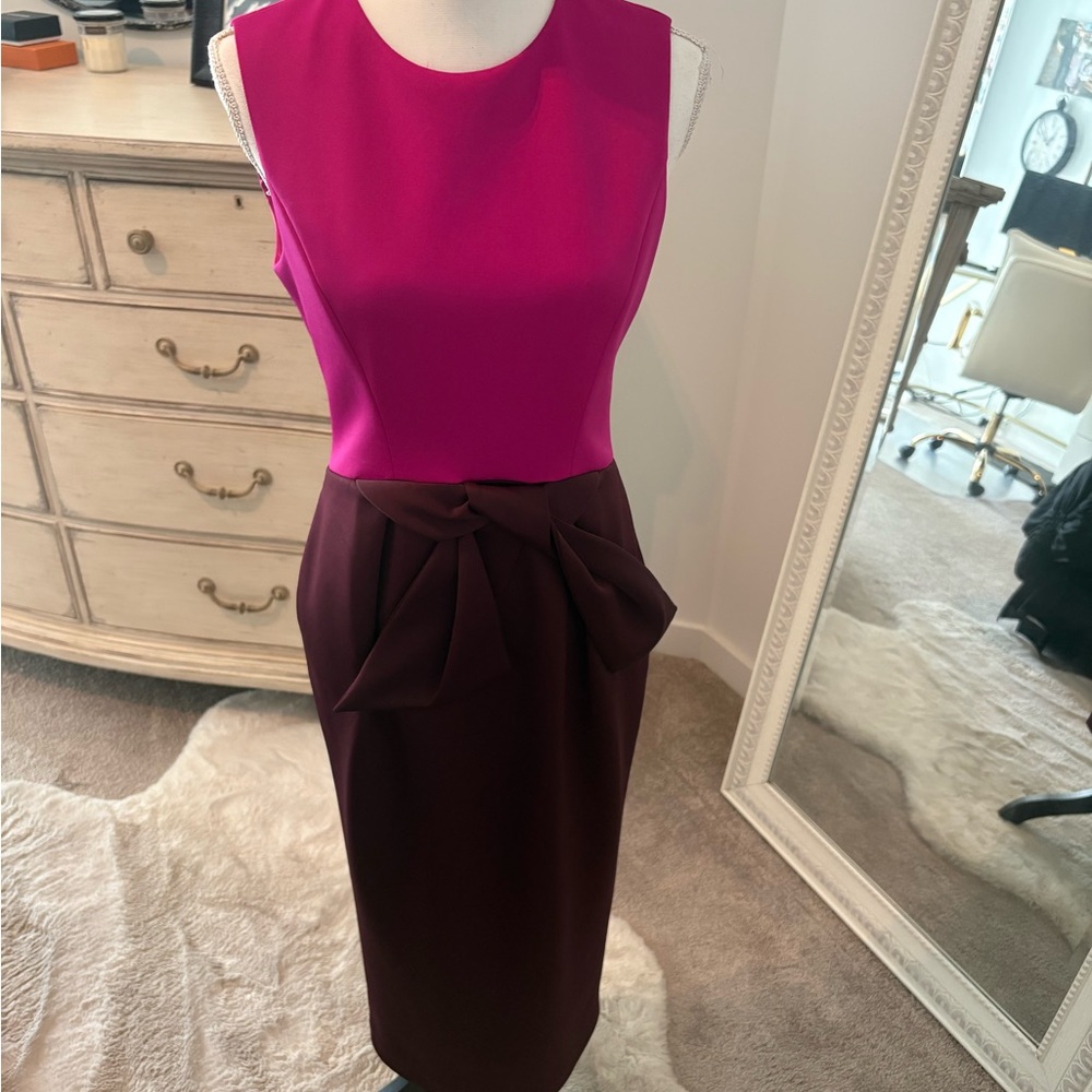 Ted Baker Pink and Burgundy Dress